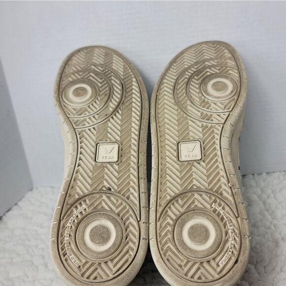 VEJA V-12 B-Mesh Sneaker Mens' Size 12.5 Navy Blue White Breathable Shoes - Picture 10 of 10